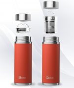 Red Qwetch Insulated Stainless Steel tea mug - 300ml