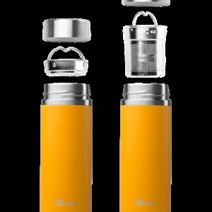 Orange Qwetch Insulated Stainless Steel tea mug - 300ml