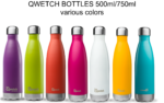 Stainless steel insulated bottle by Qwetch