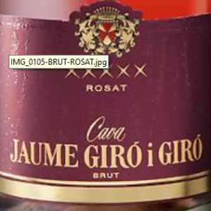 JGG Cava Rosé Label